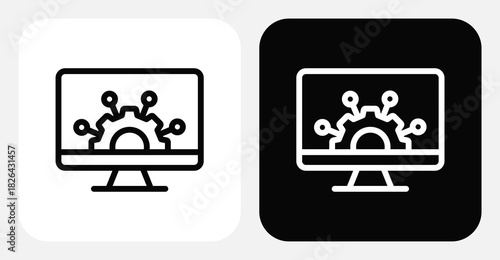 Email Campaign Dual Monochrome Icon Set