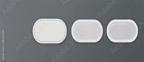 White wall switch with a clean minimalist design