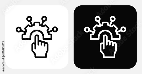 Client Onboarding Dual Monochrome Icon Set
