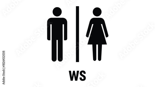 A series of simplistic black stick figures depicting various human poses and actions in a row