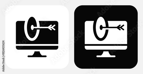 Customer Profile Dual Monochrome Icon Set