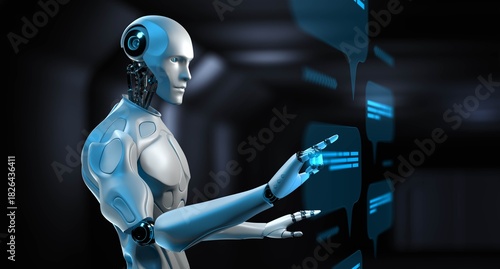 AI Robot Interaction and Natural Language Processing Technology.