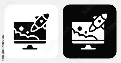 Contact Import Dual Monochrome Icon Set