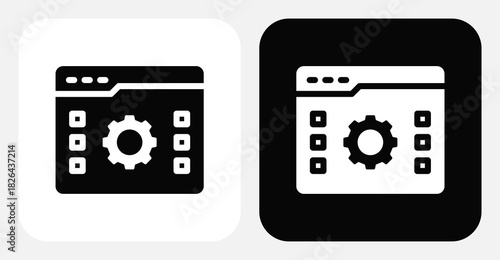 Data Export Dual Monochrome Icon Set