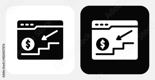 CRM Timeline Dual Monochrome Icon Set