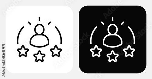 Customer Retention Dual Monochrome Icon Set