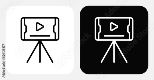 CRM Integration Dual Monochrome Icon Set