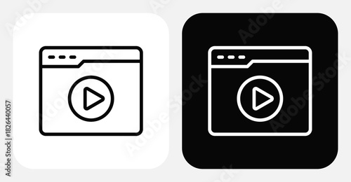 CRM Notification Dual Monochrome Icon Set