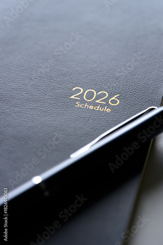2026年スケジュール帳とペン