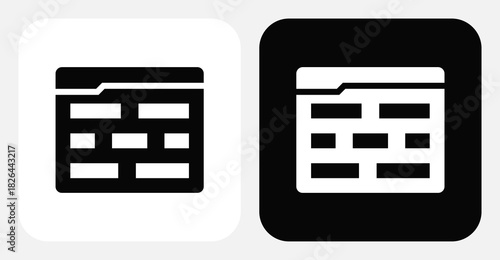 Layout Dual Monochrome Icon Set