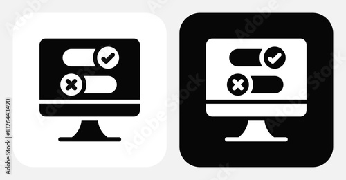 Switch Dual Monochrome Icon Set