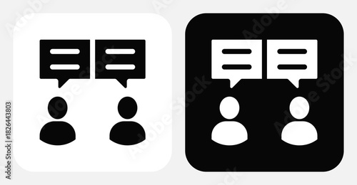 Discussion Dual Monochrome Icon Set