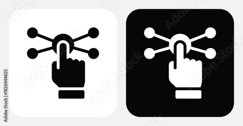 Interaction Dual Monochrome Icon Set