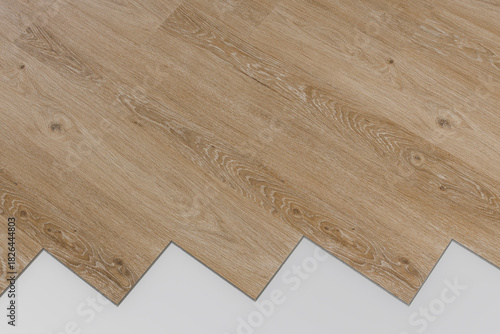 Warm-Tone Wooden Plank Flooring