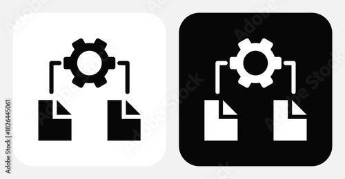 File Dual Monochrome Icon Set