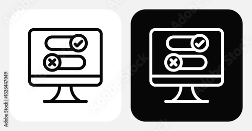 Switch Dual Monochrome Icon Set