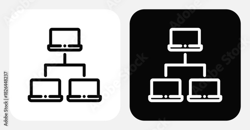 Network Dual Monochrome Icon Set
