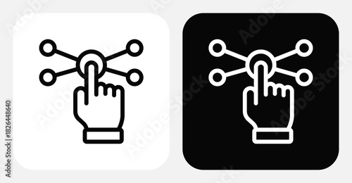 Interaction Dual Monochrome Icon Set