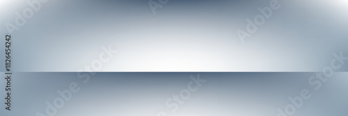 Blue white gradient abstract pattern studio background Light gives luxurious shine. Walls and floor of room sparkling, flat metal, with deep curves and dimensions. cool tone, feeling of water