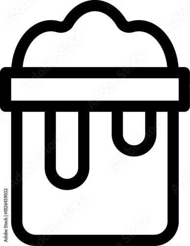 Laundry Bucket with Soapy Water