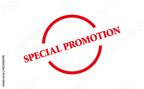 SPECIAL PROMOTION - Red Rubber Stamp With text SPECIAL PROMOTION
