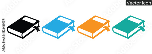 Vibrant books with bookmarks create an inviting image for libraries, schools, promoting education, reading, and the joy of learning. Perfect for announcements and designs.