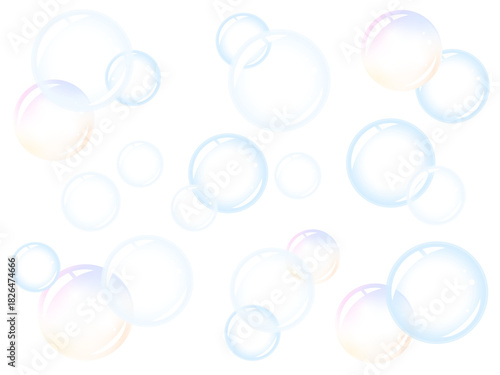 シャボン玉の素材セット