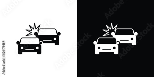 Accident icon, logo, app, template. EPS10