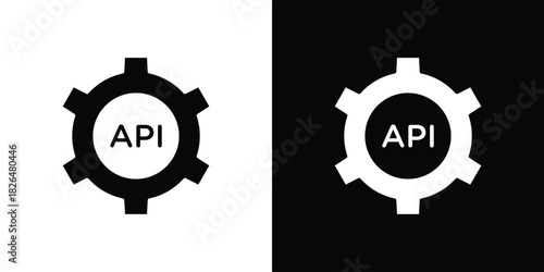 API icon, logo, app, template. EPS10