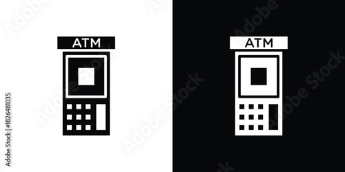 Atm icon, logo, app, template. EPS10