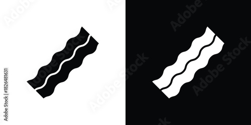 Bacon icon, logo, app, template. EPS10