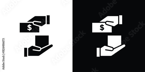 Cash on delivery icon, logo, app, template. EPS10