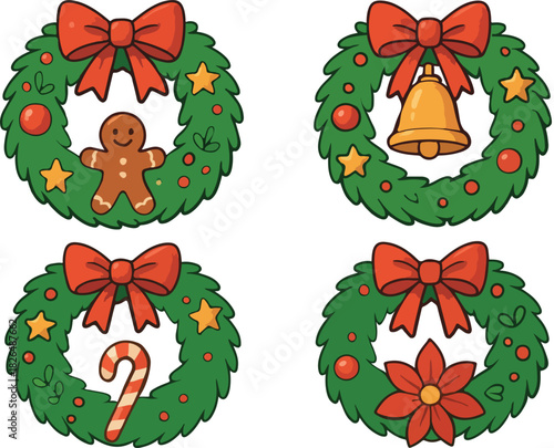 Świąteczne stroiki na drzwi 