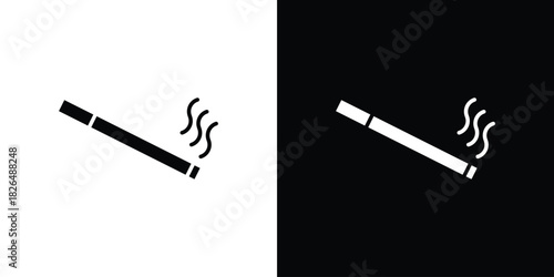 Cigarette icon, logo, app, template. EPS10