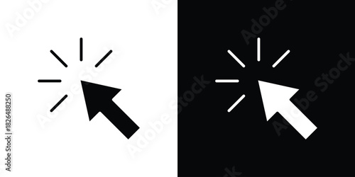 Click icon, logo, app, template. EPS10