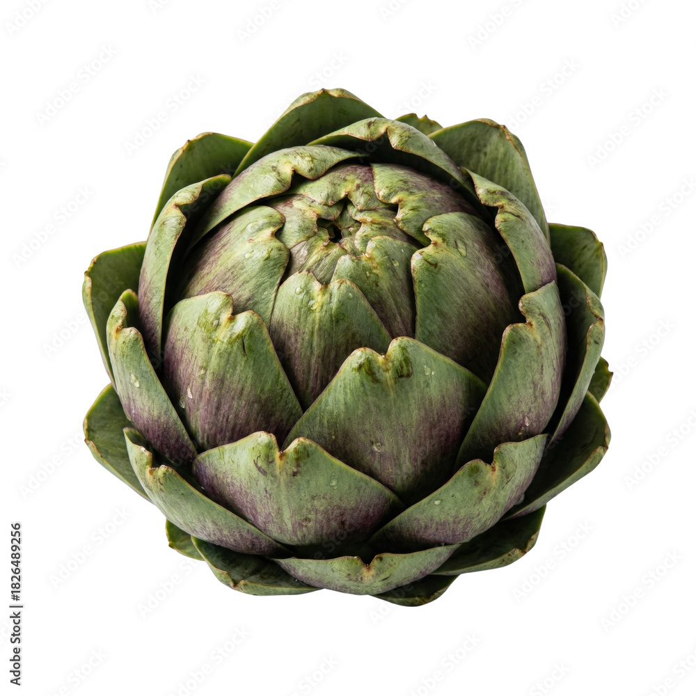 Fototapeta premium Fresh Whole Green Globe Artichoke Vegetable