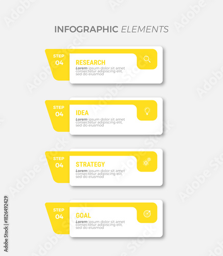 Steps infographic design
