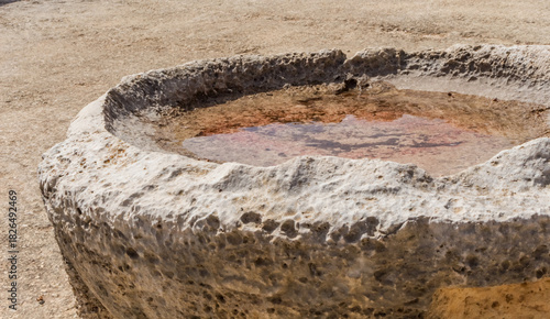  Ancient Stone Basin at Apollo Hylates