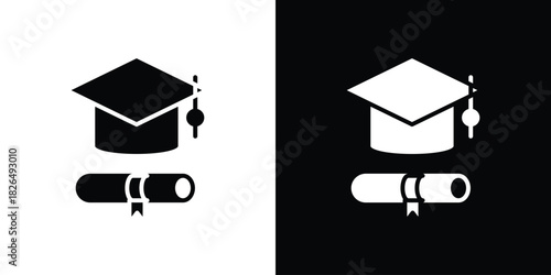Degree icon, logo, app, template. EPS10