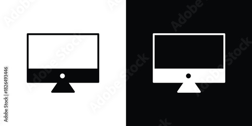 Desktop icon, logo, app, template. EPS10