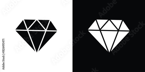 Diamond icon, logo, app, template. EPS10