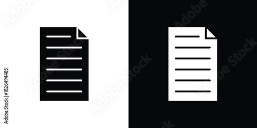 Document icon, logo, app, template. EPS10