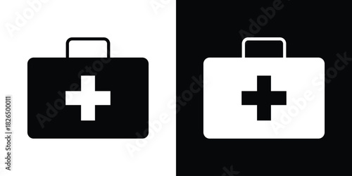 First aid kit icon, logo, app, template. EPS10