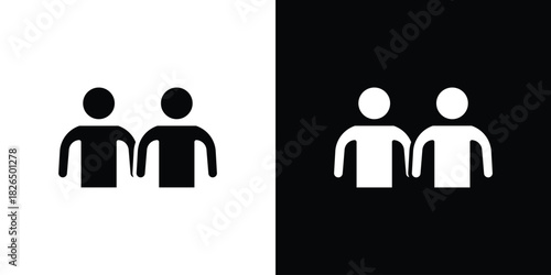 Friends icon, logo, app, template. EPS10