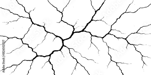 Old cracked concrete wall texture resembling a cracked map silhouette of a European country outline