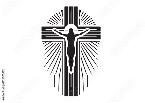 jesus cross logo silhouette vector, crucified Jesus Christ silhouette vector illustration, Jesus on Cross logo silhouette, jesus christ crucifixion of Jesus christian religious god logo silhouettes 