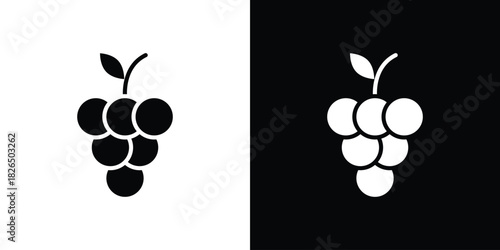 Grapes icon, logo, app, template. EPS10