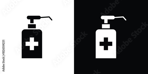 Hand sanitizer icon, logo, app, template. EPS10