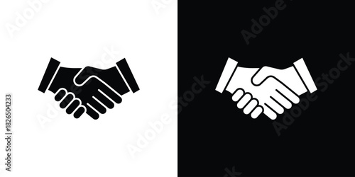 Handshake icon, logo, app, template. EPS10