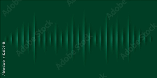 Abstract digital sound wave equalizer graph background design with blue and green technology lines